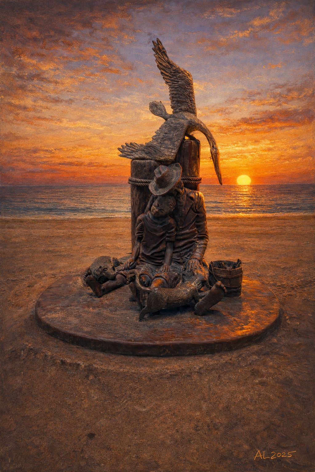 The Fisherman at Sunset