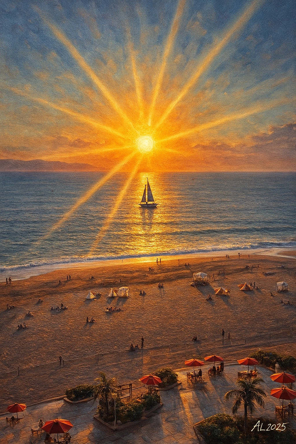 Sunset From Grand Venetian Puerto Vallarta